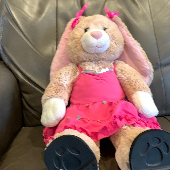 Build-A-Bear bunny complete with outfit and shoes - Picture 1 of 4